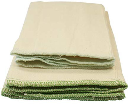 Blümchen Faltwindeln 6 Stück Prefold Bambus Twill Falteinlagen Stoffwindel (R)