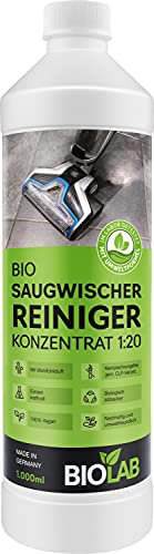 BIOLAB Bio Saugwischer Reinigungsmittel (1000 ml Konzentrat) Bodenreiniger für Wischsauger, passend für Bissell CrossWave, Tineco Floor One iFloor, Vorwerk, Kärcher FC, etc