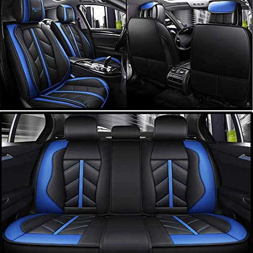 Leder Auto SitzbezüGe Set FüR Opel Astra Corsa Insignia Zafira Adam Mokka Grandland X, Autositzbezug-Set Wasserdicht komplettset Autositze SitzbezüGe RüCkenkissen Innenraum Autositzabdeckung ZubehöR