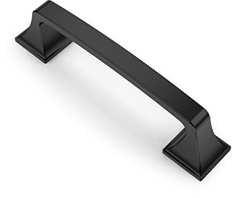 9BUILD 10 Stück Schrankgriffe Schwarz Lochabstand 96mm Griffe für Küchenschränke Zinklegierung Möbelgriffe Küchengriffe griffe möbel Küchenschrank Schranktürgriffe EU0037