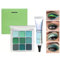 Palette Ombretti 9 Colori Matte E Glitter, Waterproof, Sfumatura Matte Scintillante, Ombretto Altamente Pigmentato, Palette Trucco Occhi (Verde, 1)