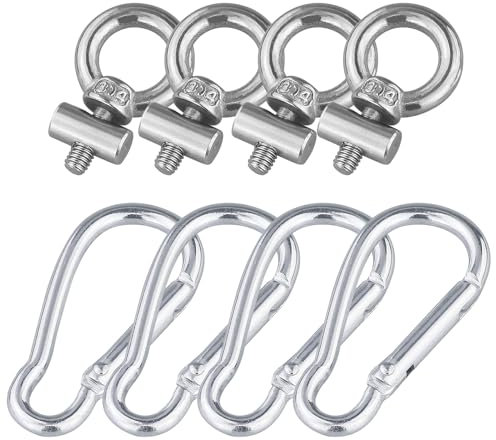 JRSHIRLEYLTD Lot de 4 butées de rail d'auvent de 6 mm pour caravane, camping-car, tente, accessoires en acier inoxydable 304