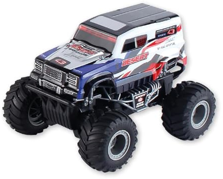 JugaToys - Coche teledirigido Monster Truck - Radio Control de Juguete - Vehículo Todoterreno - Mando a Distancia - 27 MHz Escala 1:20 - para niños y niñas a Partir de 3 años - 18x13x13cm