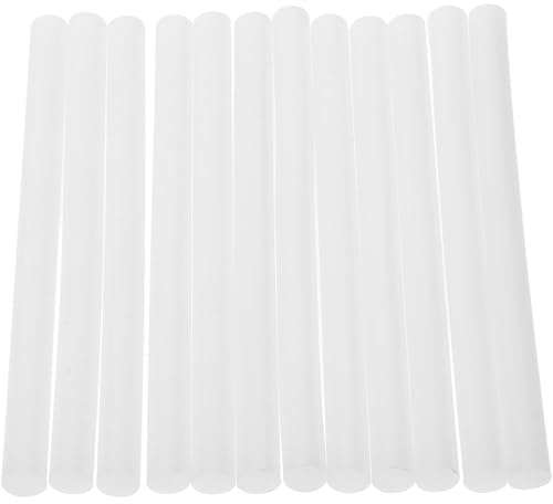 Cabilock Lot de 12 Bâtonnets de Colle Thermofusible Blanche Haute Viscosité pour Extensions de Cheveux Outil de Coiffure Professionnel Kit d'Accessoires pour Sceller et Bricolage