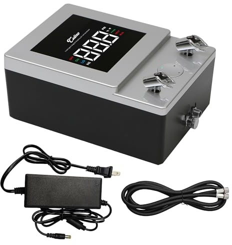 Compresor de aerógrafo profesional inteligente – Mini compresor de alto rendimiento con pantalla digital inteligente, ajustable de 0,5 a 30 PSI, ultra silencioso para aerógrafos de gama alta, modelado