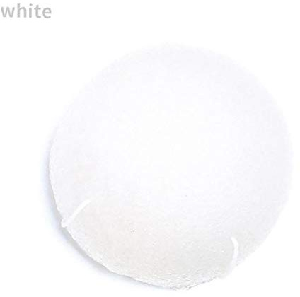 1PC Konjac Facial De La Esponja Naturales Activados Ingrediente Limpieza Facial Exfoliante Esponja Puff Herramienta Lufa Cuerpo De La Esponja De Ducha (Blanco)