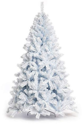 Nataland Albero di Natale Artificiale Bianco Modello Vinson Altezza 180 Cm, Abete Super Folto con Effetto Realistico e Rami con Aghi Anticaduta