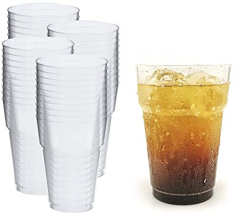 Silverkitchen 40 vasos de cerveza de 200 ml, reutilizables, de plástico duro, fabricados en Alemania