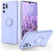 SouliGo Huawei P30 Pro Case - Silicone Gel Slim Cover With 360 Degree Ring Holder Stand, Scratch-Resistant Mobile Phone Case