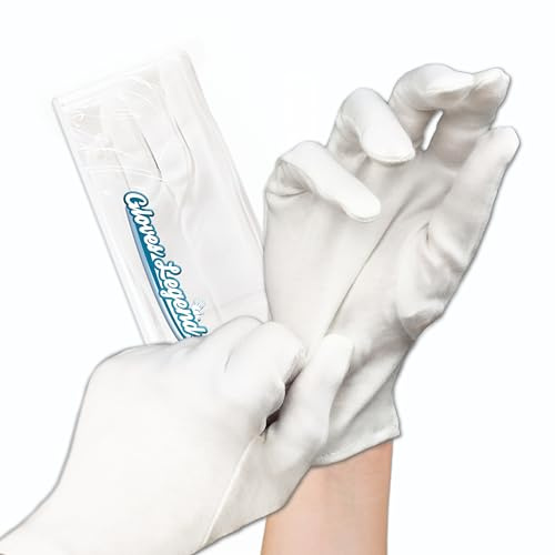 3 Pairs - Women Size Small - Gloves Legend White Cotton Moisturizing Gloves for Dry Hands Eczema Sleeping Nighttime Care