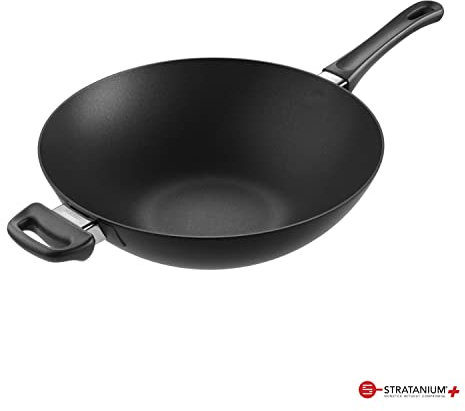 Scanpan CLASSIC+ Wok, antihaftbeschichtet, 31,8 cm, Schwarz