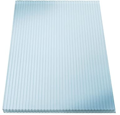 KAISER plastic® 3-fach-Stegplatten | X Struktur 16mm - Fachwerkplatte | 980 x 2000 mm - 5er SET | aus Polycarbonat (PC)