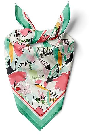 dscarf Damen-Halstuch 55cm x 55cm Square Unisex Stirnband Schal Bandana Hals Kopftuch Atmungsaktiv (Blühendes Design 13)