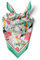 dscarf Damen-Halstuch 55cm x 55cm Square Unisex Stirnband Schal Bandana Hals Kopftuch Atmungsaktiv (Blühendes Design 13)