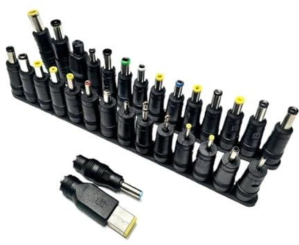 ATooi Universalkontakt Plugg 31st Bärbar DC-strömförsörjningsadapter Jack Laddare Anslutningar Laptop Strömadapter Konverteringshuvud (Color : 30pcs Connectors)