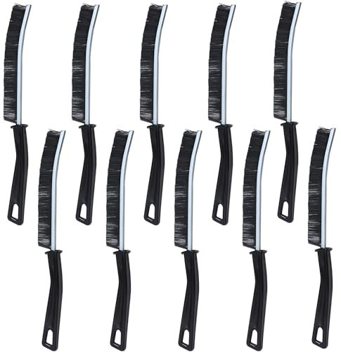 12 Piezas Cepillo de Limpieza de Grietas de Cerdas Duras, Cepillo Limpiador de Juntas para Juntas Profundas de Azulejos, Gap Cleaning Brush para Fregaderos de Cocina Baño Inodoros