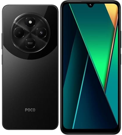 Xiaomi Poco C75 Smartphone de 8 + 256 GB, pantalla sin contrato, pantalla MediaTek Helio G81, procesador Octa-core de 50 MP, AI Triple Camera de 5000 mAh, batería NFC Dual SIM, color negro