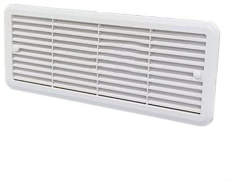 Griglia di ventilazione grande per frigoriferi Thetford, 483 x 186 mm, copertura di ventilazione, per roulotte, camper, camper, 62445480(bianco)