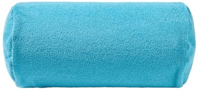 OHS Sea Blue Inflatable Pillow, Sun Lounger Cushion Lightweight Compact Bolster Cushion with Microfibre Cover Neck Roll Pillows for Head & Back Support Outdoor Cushions for Travel Beach Accessories