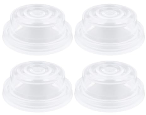 Hemobllo Pompa Manuale per Latte Materno 4 Unitá in Silicone Trasparente Compatta e Portatile Aspirazione Delicata per Uso Quotidiano