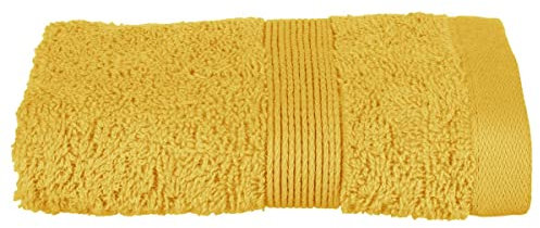 Atmosphera - Gästehandtuch Essentiel - 450 g/m² Baumwolle - senfgelb 30 × 50 cm - Gelb