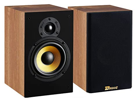 Davis Acoustics Hera 50 Noyer - Paire d'enceintes étagère Passive 2 Voies/2 Haut-parleurs - Vendue à la Paire