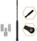 PAIRIER Universal Roof DAB Car Radio Antenna 23cm with M4/M5/M6 Thread and Strong FM/DAB Reception