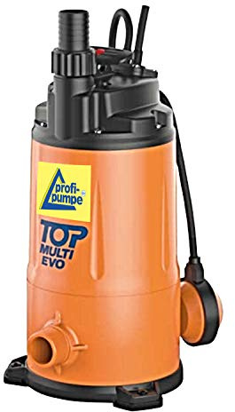 Top Multi dykpump, nedsänkbar pump, husvattenpump, regnvattenpump, automatisk med anslutning för flytande borttagning, topp multi, som trädgårdspump, fontänpump, regnfatpump, EU-kvalitetsprodukt