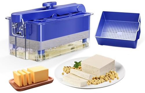 Topyond Tofu Presse Tofu-Presse-Maker-Kit,DIY-Kunststoff-Tofu-Käsepresse,Tofu Maker Tofu Press,Käsepresse,Tofupresse,Käseform,Tofu Presser,Zum Schnelleren Entfernen von Wasser aus Seidigem