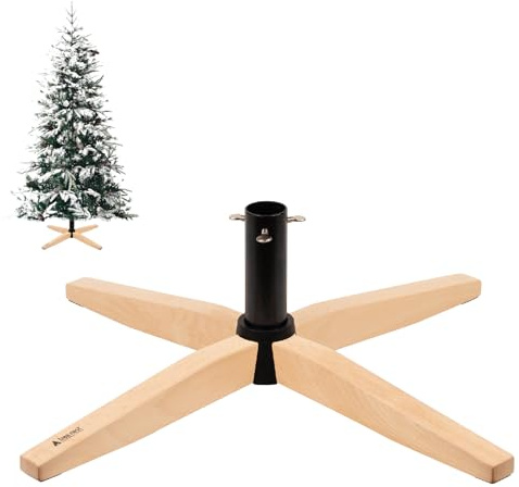 Tree Nest Christmas Tree Stand for Artificial Tree Christmas Base Holder Christmas Tree Holder up to 8ft for Fake Tree Stable for Xmas Tree Decoration (Gentle, Black)