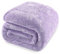 Whale Flotilla Fleece King Size Blanket for Bed, 230x264 CM Decorative Soft Fluffy Lilac Blanket, Large Plush Thick Sofa Throw for All Season