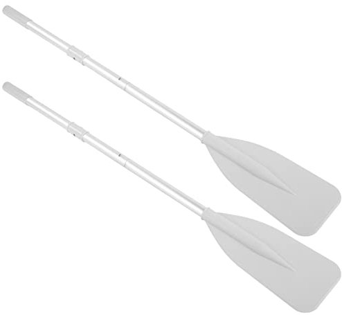 Cocoarm Beiboot Paddel Schlauchboot Ruder 2 Stück Schlauchboot Kanu Wasser Marine Sport Ruder aus Aluminiumlegierung Schlauchboot Paddel Kajak Paddel (2xBlade+2xRod)