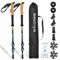 SWEDAYS® Wanderstöcke Teleskop Nordic Walking Stöcke für Damen und Herren Trekkingstöcke Leicht und Verstellbar 63-135cm Wanderstock Aluminium mit Korkgriff und Gummipuffer (Ozeanblau)