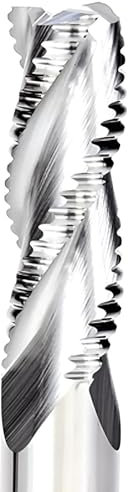 VHM Schruppfräser, Z=3 Fräser, CNC-Fräser für NE-Metalle wie Alu, Kupfer, Holz, MDF (6,0 x 18 x 50 - d2=6 mm)