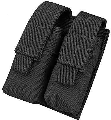 Gexgune Jagd Magazin Tasche, Nylon Mag Beutel Taktische Doppel Molle Pistole Magazin Beutel für 1911 G1ock 9mm (2 Farbe optional)
