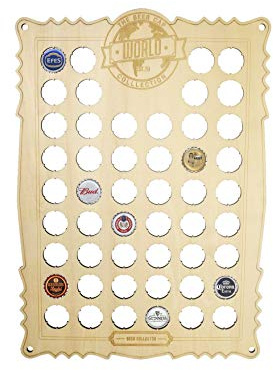 Gift Republic Tabla de Recogida de Tapas de Cerveza, Cartón, Natural, W28 x H28 cm