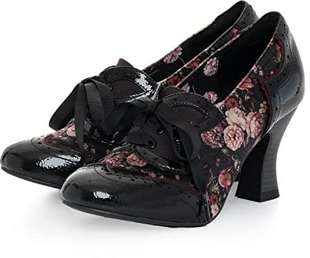 Daisy Escarpins à lacets pour femme, Noir , 41 EU
