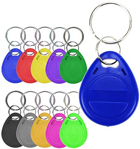 T5577 Blanko-Schlüsselanhänger RFID-Chip-Ring-Karten Tags Keytag 125 kHz Kopie wiederbeschreibbar beschreibbar Duplikat 50 Stück