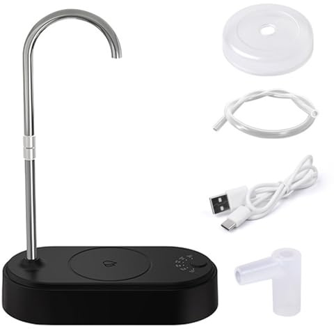 Distributore Acqua Scrivania,Mini Dispenser Acqua da Appoggio 6 Marce con Display a LED Blu Erogatore Acqua Tavolo Potabile Ricaricabile USB per Casa Ufficio Campeggio Viaggi All'aperto