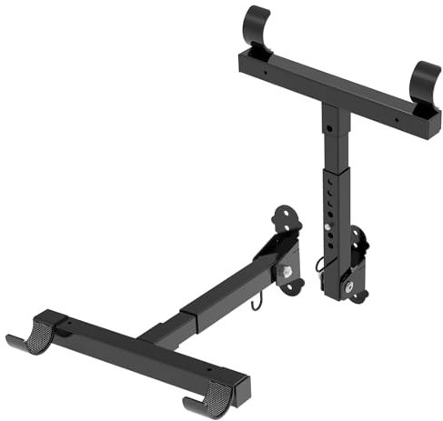 Yehchi Bike Wall Mount,Horizontal Bicycle Indoor Storage Rack Foldable and Extendable Garage Bike Hanger for Road,Mountain and Hybrid Bikes