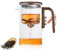 We Make Hope 800 ml Glass Teapot with Infuser, Magic Enchanti Tea Pot, Tea Maker Teapot with Wooden Handle for Coffee and Loose Tea