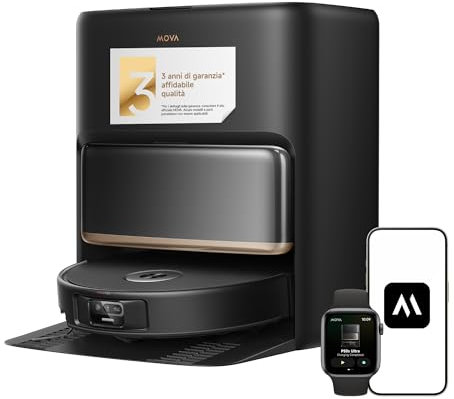 Mova P50s Ultra: Saug- und Wischroboter mit automatischer Leerung, 24.000 Pa Saugkraft, StepMaster-System zum Überwinden von Hindernissen und Dual-Light 3D ToF FlashPulse-Navigation