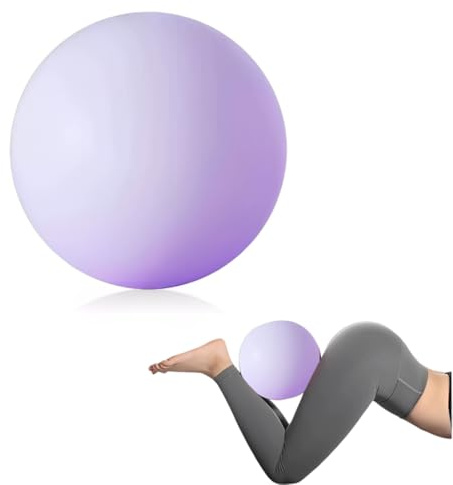 DULFAX Pelota de Pilates, Yoga y Fitness, 25cm, Mini, 1 unidad, PVC, Violeta
