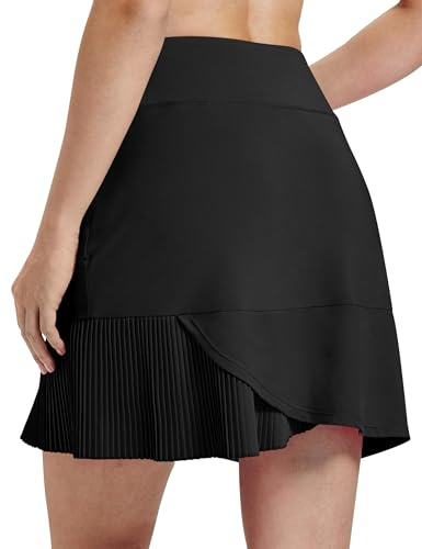 MoFiz Falda Tenis para Mujer con Pantalones Cortos Falda Deportiva Plisada con Bolsillos para Golf Senderismo y Deportiva Ciclismo S-3XL