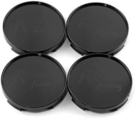 RhinoTuning 4 Stück Radnabenkappen für Audi Maserati Nabendeckel OD 60 mm ID 58 mm, Schwarz Radnabenabdeckung Geeignet für Rad, 4B601170 Felgendeckel