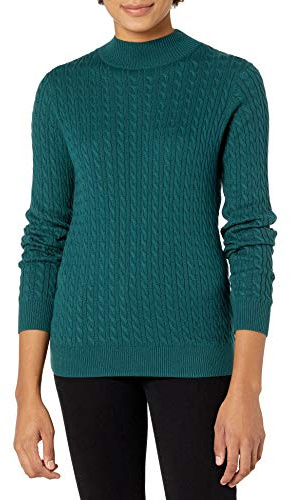Amazon Essentials Maglione A Girocollo A Coste Leggero A Manica Lunga (Disponibile in Taglie Forti) Donna
