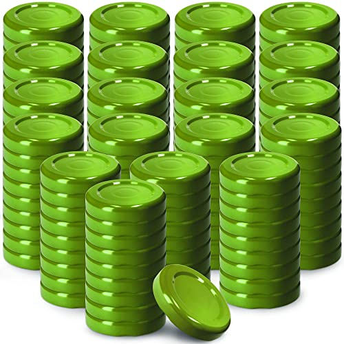 KADAX 200er Set Schraubdeckel TO43 für Gläser 43mm Grün – Twist-Off Ersatzdeckel für 40ml Mini Gläser & Probiergläser, Luftdicht & Spülmaschinenfest