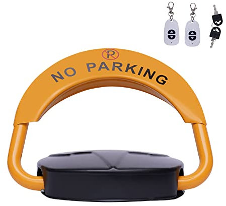 Elektrisch Parkplatzsperre mit 30M Fernbedienung Automatik Klappbar Parksperre (Trockenbatterie nicht im Lieferumfang enthalten)