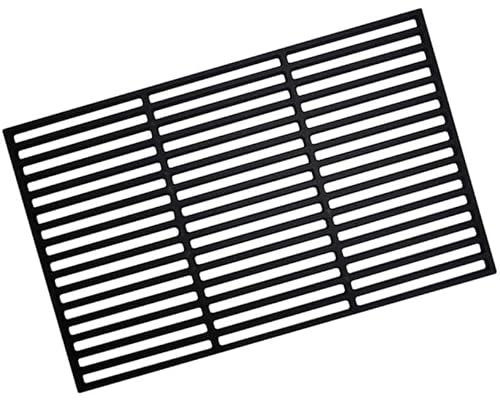 Daromigo 42 x 28 cm - Grille de cuisson en fonte émaillée - Grille rectangulaire en fonte émaillée - Accessoires pour barbecue, barbecue à gaz, barbecue au charbon de bois et bien d'autres - Pour