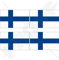 FINNLAND Finnische Staats Flagge SUOMI 50mm Auto & Motorrad Aufkleber, x4 Vinyl Stickers